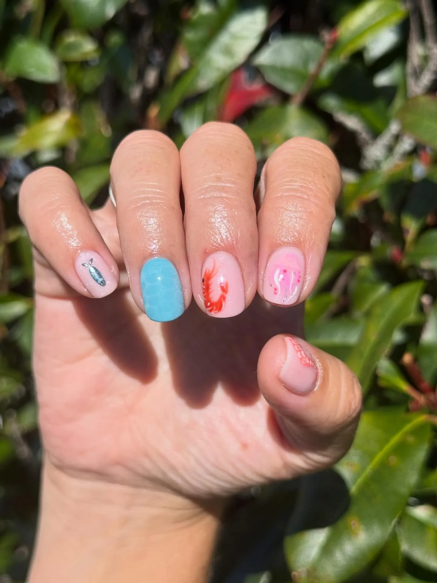 Detailed nail art created at Nail Alley